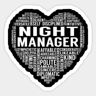 Night Manager Heart Sticker